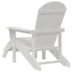Sonata H Adirondack столове с подлакътници 2 бр. Бял HDPE