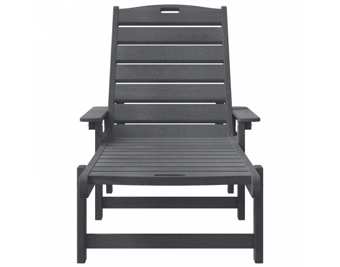 Sonata H Шезлонги 2 бр Светлосиво 162x53x98.5 см HDPE