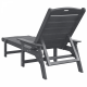 Sonata H Шезлонги 2 бр Светлосиво 162x53x98.5 см HDPE