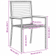 Sonata H 5 части градински комплект за хранене Бежов полирания ратан