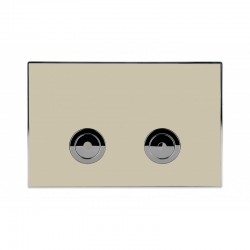 Двоен бутон ICC 097AG BEIGE - БЕЖОВ МАТ БУТОН - Interceramic