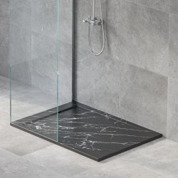 Поддушово корито MARBLE TEXTURE ICST 10080MB-4 - Cabine de duș, cădițe și paravane