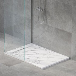 Поддушово корито MARBLE TEXTURE ICST 12080MB-3 - Cabine de duș, cădițe și paravane
