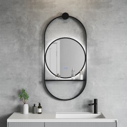 SAVONA BLACK ОГЛЕДАЛО LED 60X120 1943MB - Baie