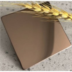 ДЕКОРАТИВНИ ПАНЕЛИ ОТ НЕРЪЖДАЕМА СТОМАНА >> IC 9821 8K MIRROR ROSE GOLD - Interceramic