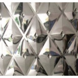 ДЕКОРАТИВНИ ПАНЕЛИ ОТ НЕРЪЖДАЕМА СТОМАНА >> IC STYLE 011 PENCED SILVER - Interceramic