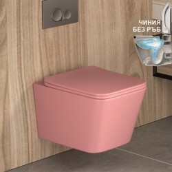 Конзолна тоалетна чиния ICC 5135PINK - Vase WC monobloc, vase WC, bideuri și rezervoare
