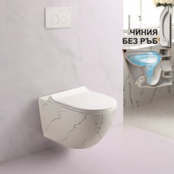 Конзолна тоалетна чиния ICC 4937 MARBLE - Vase WC monobloc, vase WC, bideuri și rezervoare