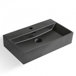 ПОРЦЕЛАНОВ УМИВАЛНИК COMPACT MATT BLACK 6036MB - Lavoare și baterii