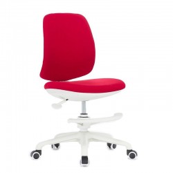 Детски стол RFG Candy Foot White, дамаска, червена седалка, червена облегалка - Scaune pentru copii