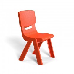 RFG Детски стол Chico, пластмасов, с облегалка, червен, 41 х 35 х 62 cm - Scaune de birou