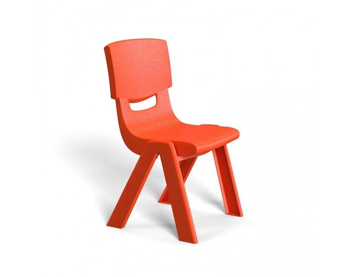 RFG Детски стол Chico, пластмасов, с облегалка, червен, 41 х 35 х 62 cm