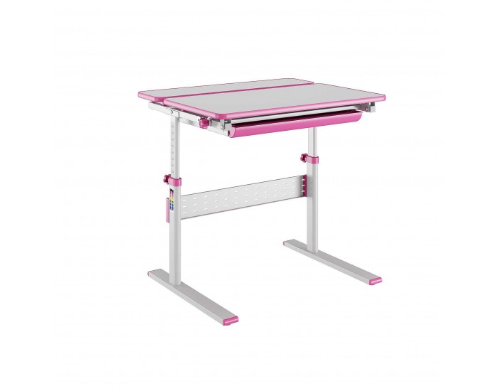 RFG Бюро с регулируема височина Ergo Kids, детско, 800 х 660 х 540-760 mm, розово