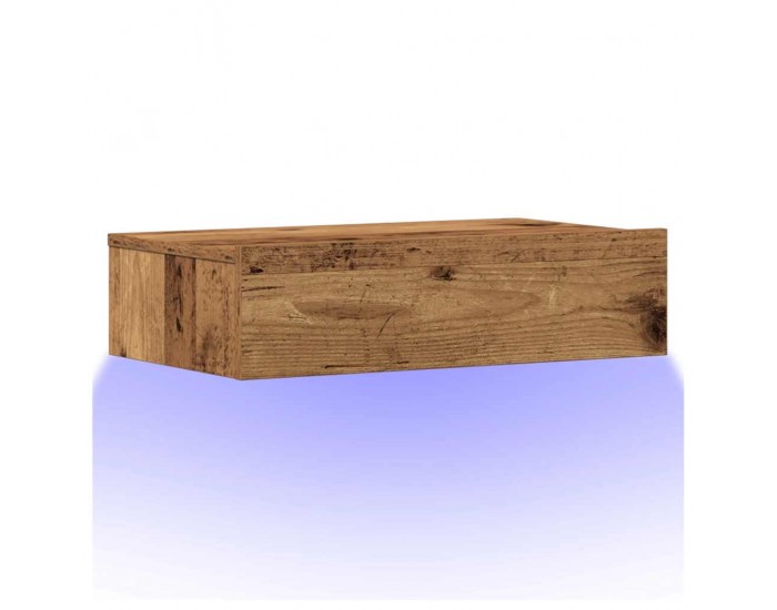 Sonata H Нощно шкафче Старо дърво 60x35 cm Инженерна дървесина