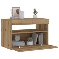 Sonata H Нощно шкафче с LED светлини Artisan Oak 60x35x40 cm - Noptiere
