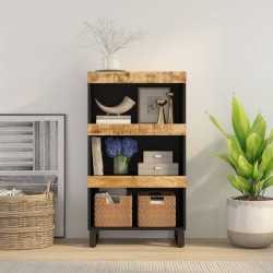 Sonata H Страничен шкаф 60x33x107 см манго масивно дърво - Noptiere