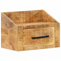 Sonata H Нощен шкаф Кафяво 40 x 30 x 30 см Масивна дървесина от манго - Noptiere