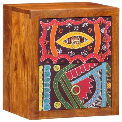 Sonata H Нощен шкаф Кафяво 35 x 30 x 40 см Акациево дърво масив - Noptiere
