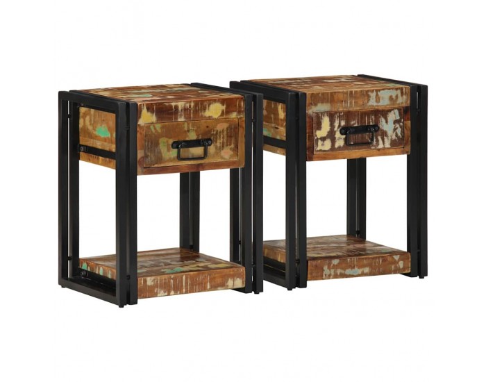 Sonata H Нощен шкаф с чекмедже 2 pcs Многоцветен 40 x 35 x 50 см