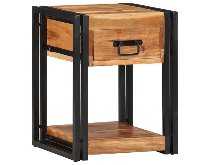 Sonata H Нощен шкаф 2 pcs Кафяво 40 x 35 x 50 см Акациево дърво масив