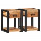 Sonata H Нощен шкаф 2 pcs Кафяво 40 x 35 x 50 см Акациево дърво масив