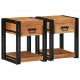 Sonata H Нощен шкаф 2 pcs Кафяво 40 x 40 x 50 cm Акациево дърво масив