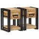 Sonata H Нощен шкаф 2 pcs Кафяво 30 x 30 x 40 cm мангово дърво масив