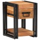 Sonata H Нощен шкаф 2 pcs Кафяво 30 x 30 x 40 cm Акациево дърво масив