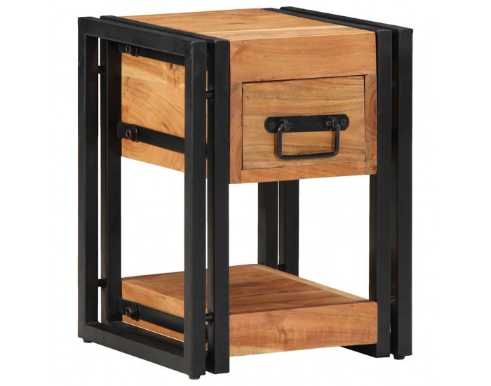 Sonata H Нощен шкаф 2 pcs Кафяво 30 x 30 x 40 cm Акациево дърво масив