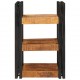Sonata H Нощно шкафче Кафяв и черен Солидно мангово дърво