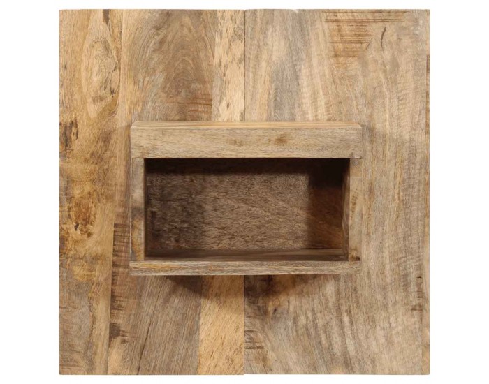 Sonata H Нощно шкафче 50x27x50 cm Масивна груба дървесина Манго