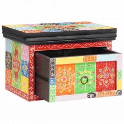 Sonata H Нощен шкаф с чекмедже Многоцветен 40 x 30 x 28 см - Noptiere