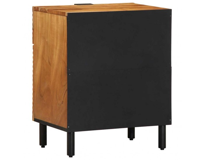 Sonata H Нощен шкаф Кафяво 50 x 33 x 60 см Акациево дърво масив