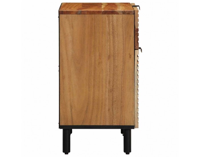 Sonata H Нощен шкаф Кафяво 50 x 33 x 60 см Акациево дърво масив