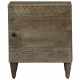 Sonata Noptiere 2 buc Gri deschis 40x33x46 cm Lemn masiv de mango