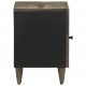 Sonata Noptiere 2 buc Gri deschis 40x33x46 cm Lemn masiv de mango