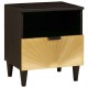 Sonata H Нощно шкафче с чекмедже 2 pcs Черен и златен 40 x 33 x 46 см