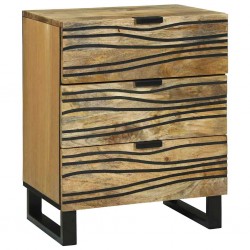 Sonata H Нощен шкаф Кафяво 50 x 33 x 60 см мангово дърво масив - Noptiere