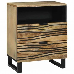 Sonata H Нощен шкаф Кафяво 50 x 33 x 60 см мангово дърво масив - Noptiere