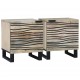 Sonata H Нощни маси 2 pcs Естествен 40 x 33 x 46 см мангово дърво масив