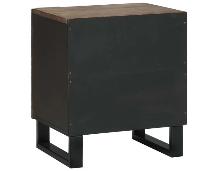 Sonata H Нощен шкаф Орех 40 x 33 x 46 см мангово дърво масив