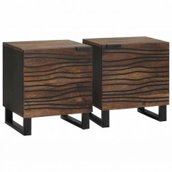 Sonata H Нощен шкаф 2 pcs Орех 40 x 33 x 46 см мангово дърво масив - Noptiere