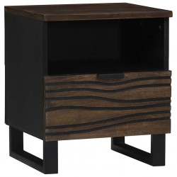 Sonata H Нощен шкаф с чекмедже Орех 40 x 33 x 46 см мангово дърво масив - Noptiere