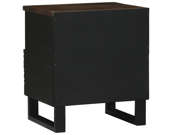 Sonata H Нощен шкаф с чекмедже Орех 40 x 33 x 46 см мангово дърво масив