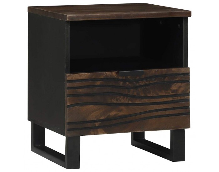 Sonata H Нощен шкаф 2 pcs Орех 40 x 33 x 46 см мангово дърво масив