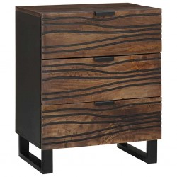 Sonata H Нощен шкаф с чекмедже Орех 50 x 33 x 60 см мангово дърво масив - Noptiere