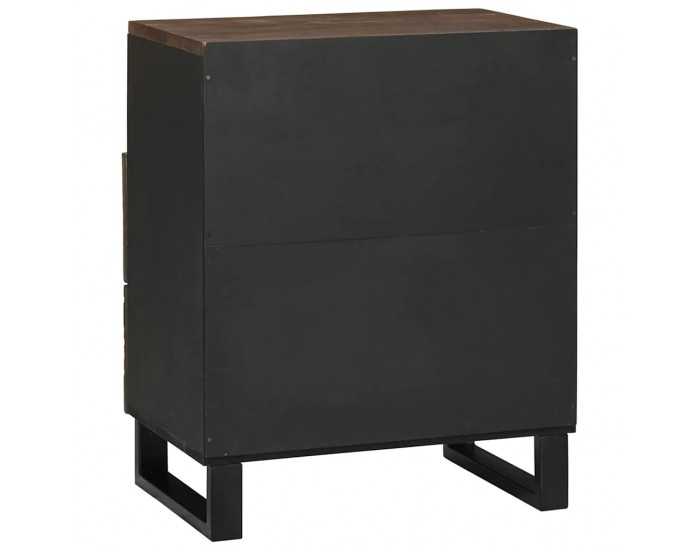 Sonata H Нощен шкаф с чекмедже Орех 50 x 33 x 60 см мангово дърво масив