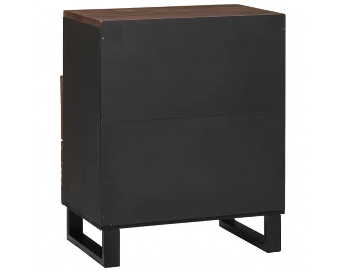 Sonata H Нощен шкаф с чекмедже Орех 50 x 33 x 60 см мангово дърво масив