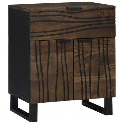 Sonata H Нощен шкаф с чекмедже Орех 50 x 33 x 60 см мангово дърво масив - Noptiere