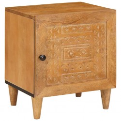 Sonata H Нощно шкафче Светлокафяво 40 x 33 x 46 см мангово дърво масив - Noptiere